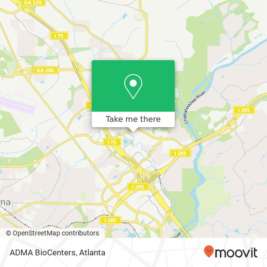 Mapa de ADMA BioCenters