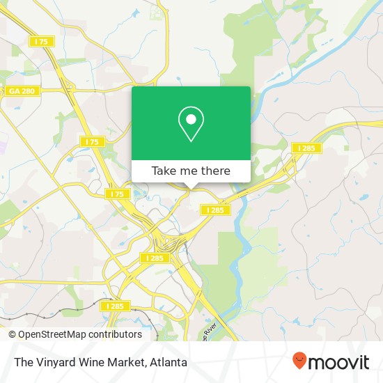 Mapa de The Vinyard Wine Market