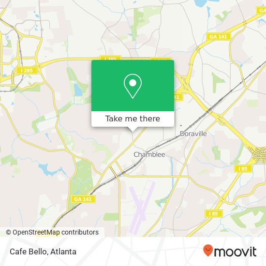 Cafe Bello map
