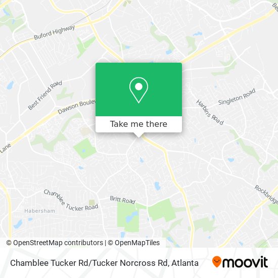 Chamblee Tucker Rd / Tucker Norcross Rd map
