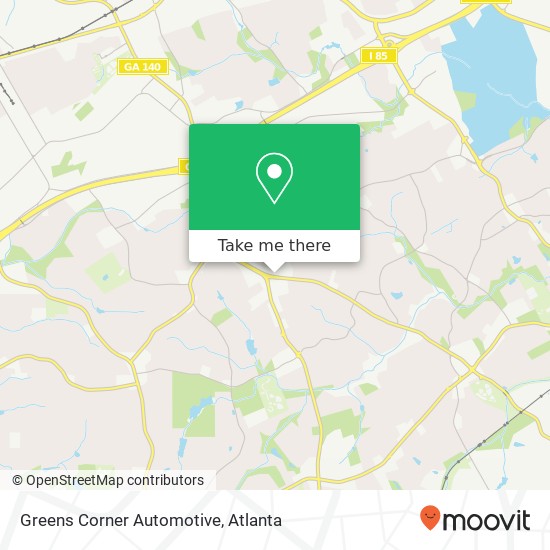 Greens Corner Automotive map