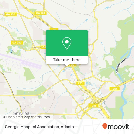 Mapa de Georgia Hospital Association