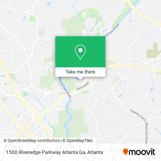 Mapa de 1500 Riveredge Parkway Atlanta Ga