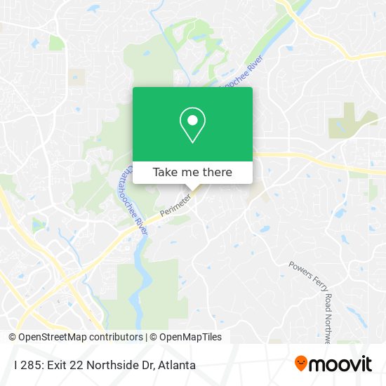 Mapa de I 285: Exit 22 Northside Dr