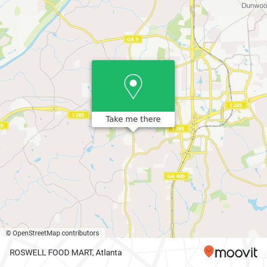 Mapa de ROSWELL FOOD MART