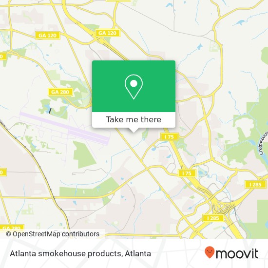 Atlanta smokehouse products map