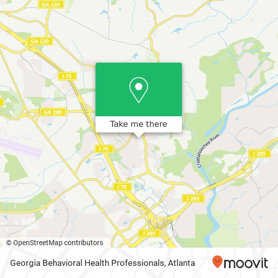 Georgia Behavioral Health Professionals map