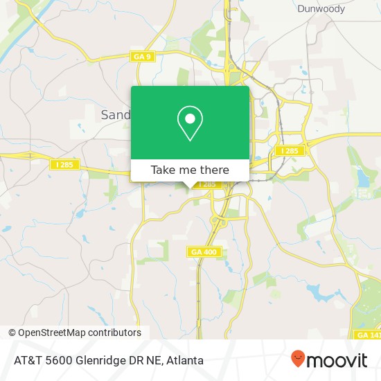 AT&T 5600 Glenridge DR NE map