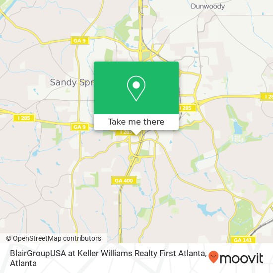 Mapa de BlairGroupUSA at Keller Williams Realty First Atlanta