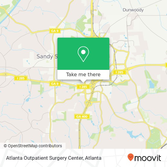 Mapa de Atlanta Outpatient Surgery Center