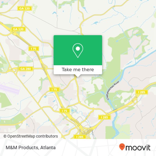 M&M Products map