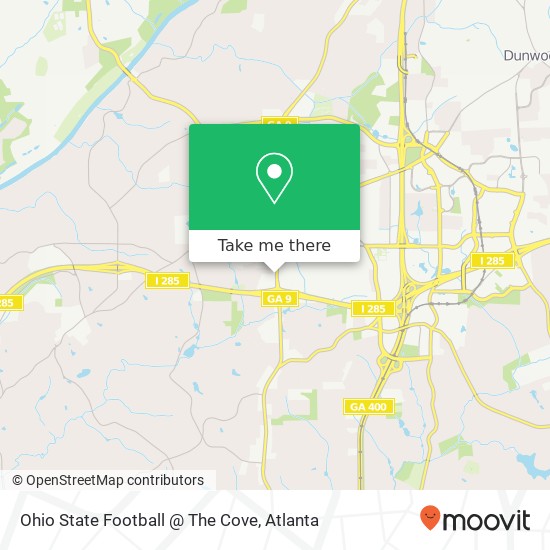 Ohio State Football @ The Cove map