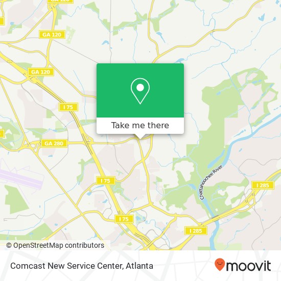 Comcast New Service Center map