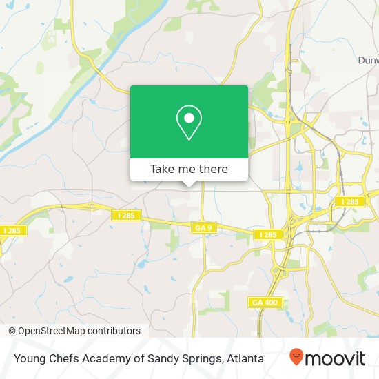 Young Chefs Academy of Sandy Springs map