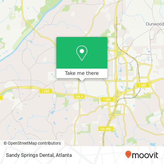 Mapa de Sandy Springs Dental