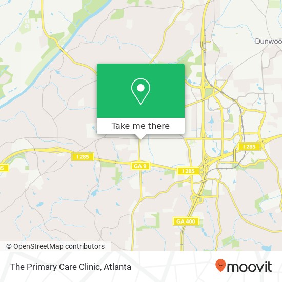 The Primary Care Clinic map