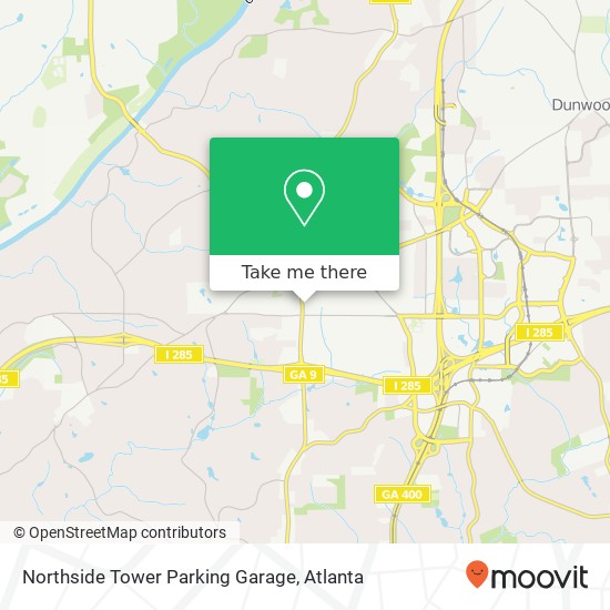 Mapa de Northside Tower Parking Garage