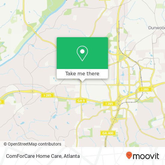 ComForCare Home Care map