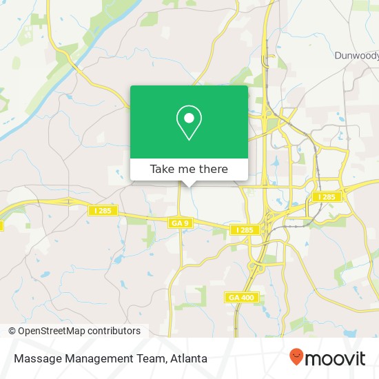 Mapa de Massage Management Team