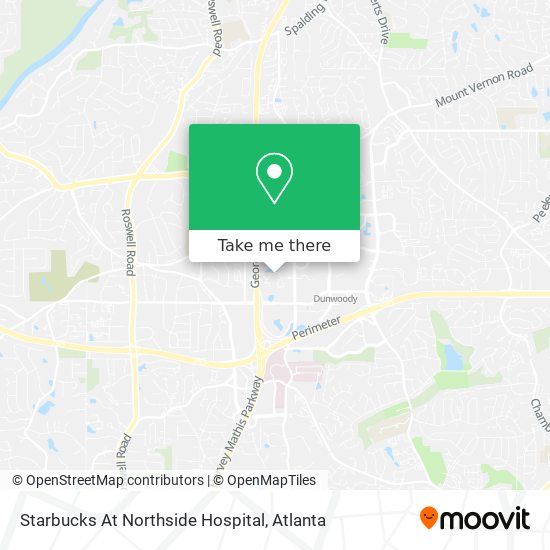 Mapa de Starbucks At Northside Hospital