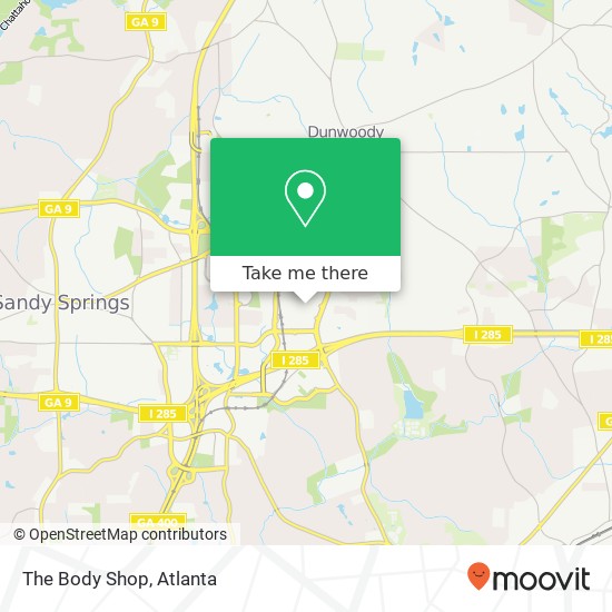 Mapa de The Body Shop
