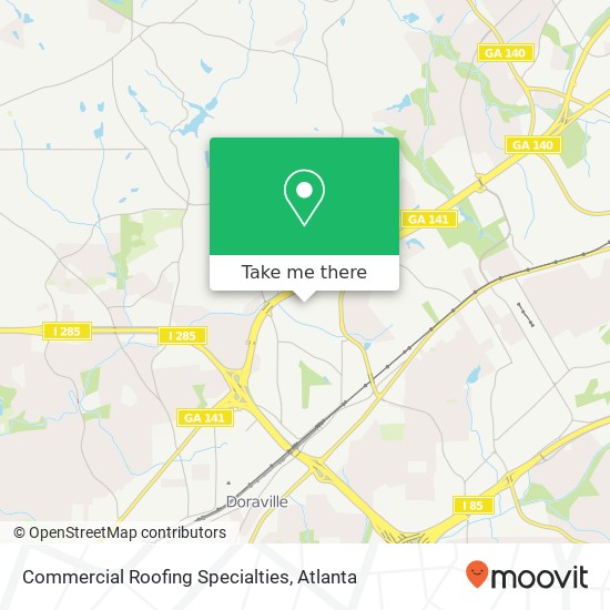 Commercial Roofing Specialties map
