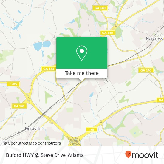 Buford HWY @ Steve Drive map