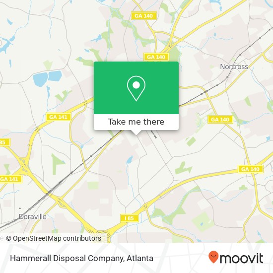 Hammerall Disposal Company map