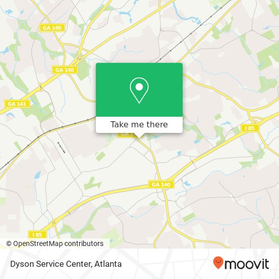 Mapa de Dyson Service Center