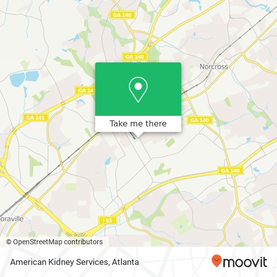 Mapa de American Kidney Services