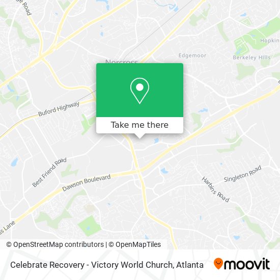 Celebrate Recovery - Victory World Church map