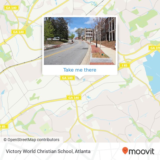 Victory World Christian School map