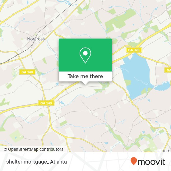 Mapa de shelter mortgage,