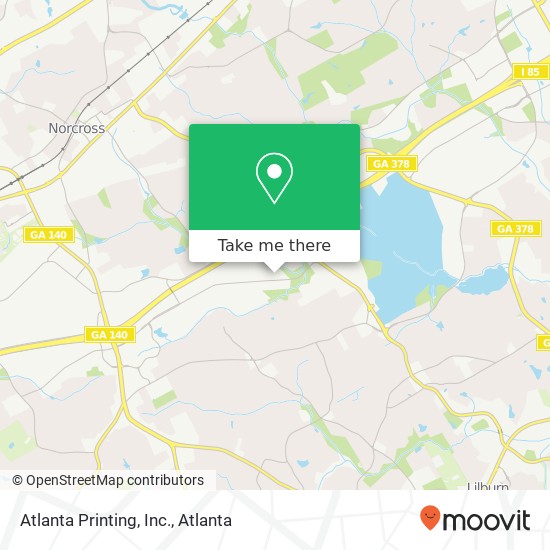 Atlanta Printing, Inc. map