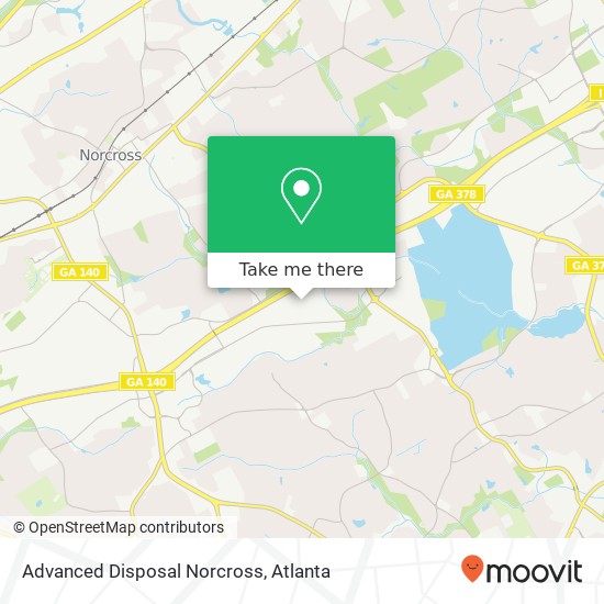 Advanced Disposal Norcross map