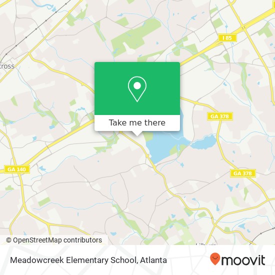 Mapa de Meadowcreek Elementary School