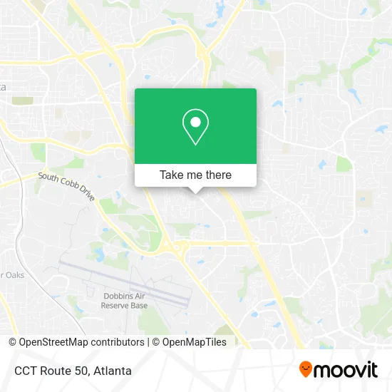 Mapa de CCT Route 50