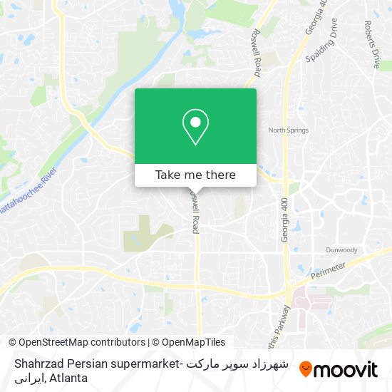Shahrzad Persian supermarket- شهرزاد سوپر ماركت ايرانى map