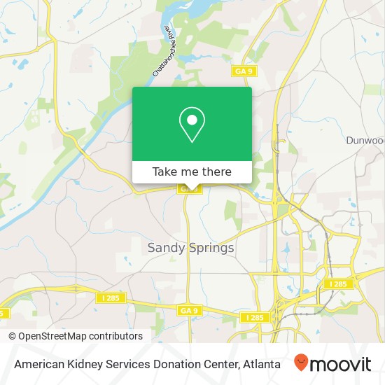 Mapa de American Kidney Services Donation Center