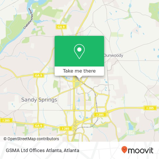 GSMA Ltd Offices Atlanta map