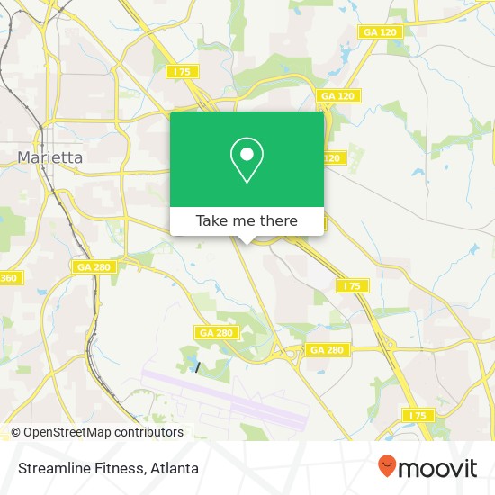 Streamline Fitness map