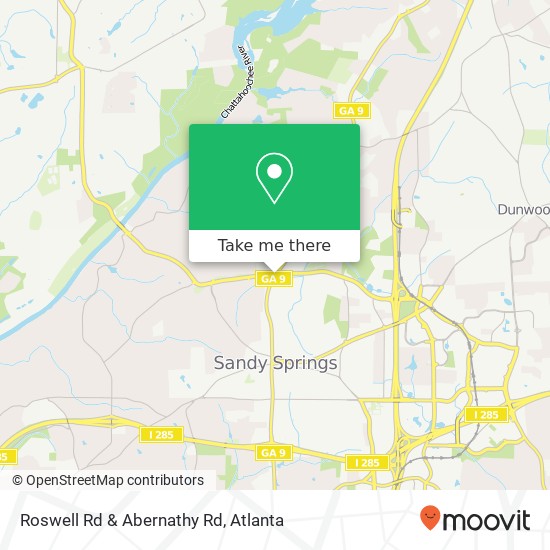 Roswell Rd & Abernathy Rd map