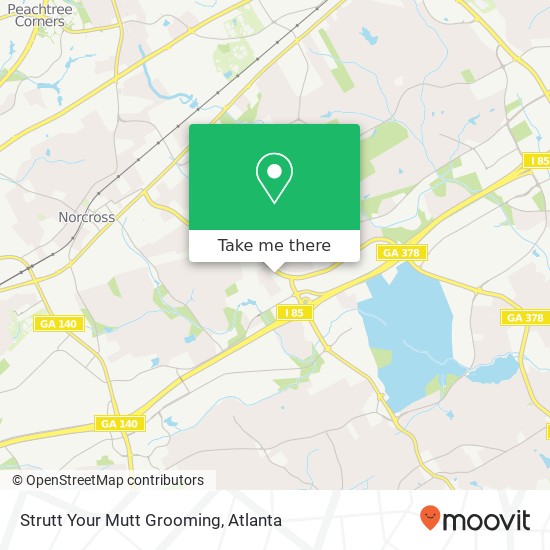 Strutt Your Mutt Grooming map