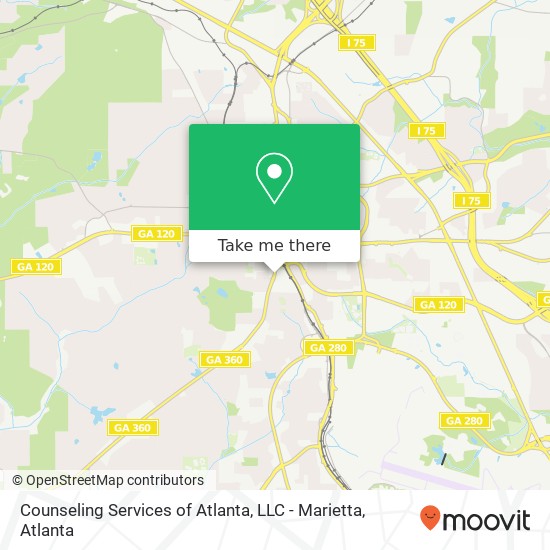 Counseling Services of Atlanta, LLC - Marietta map