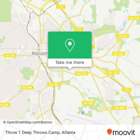 Mapa de Throw 1 Deep Throws Camp