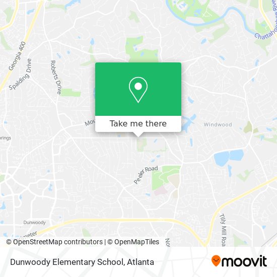 Dunwoody Elementary School map