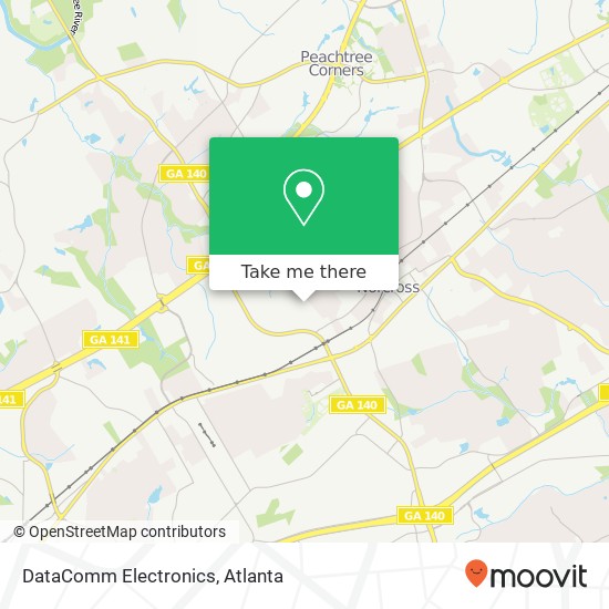 DataComm Electronics map