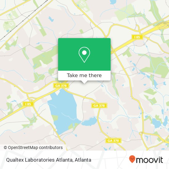 Qualtex Laboratories Atlanta map