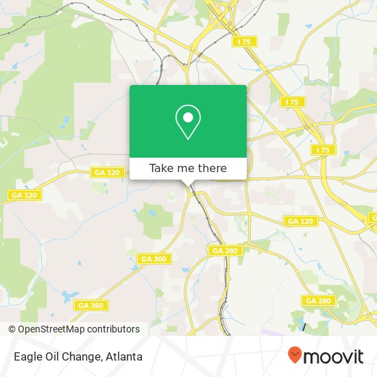 Eagle Oil Change map