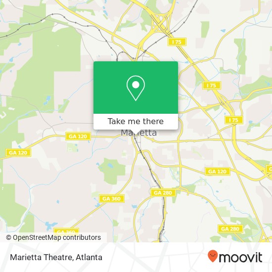 Mapa de Marietta Theatre